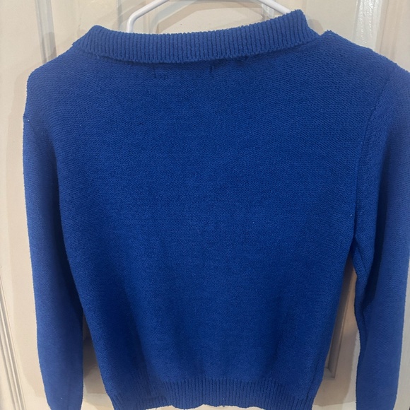 Vintage Club Moanco cobalt blue cardigan 90s y2k "baby" style * read description - Picture 3 of 6
